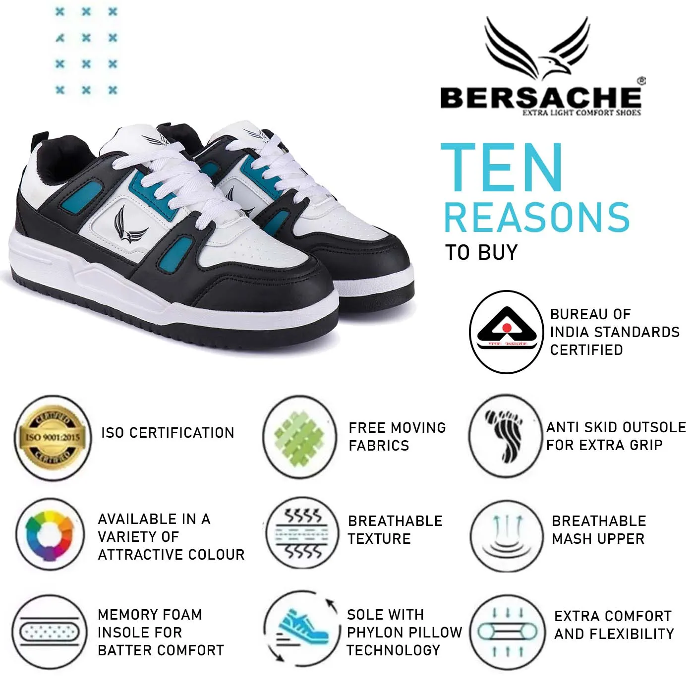 Bersache Premium Sports ,Gym, Trending Stylish Running Shoes For Men (9165-Black)