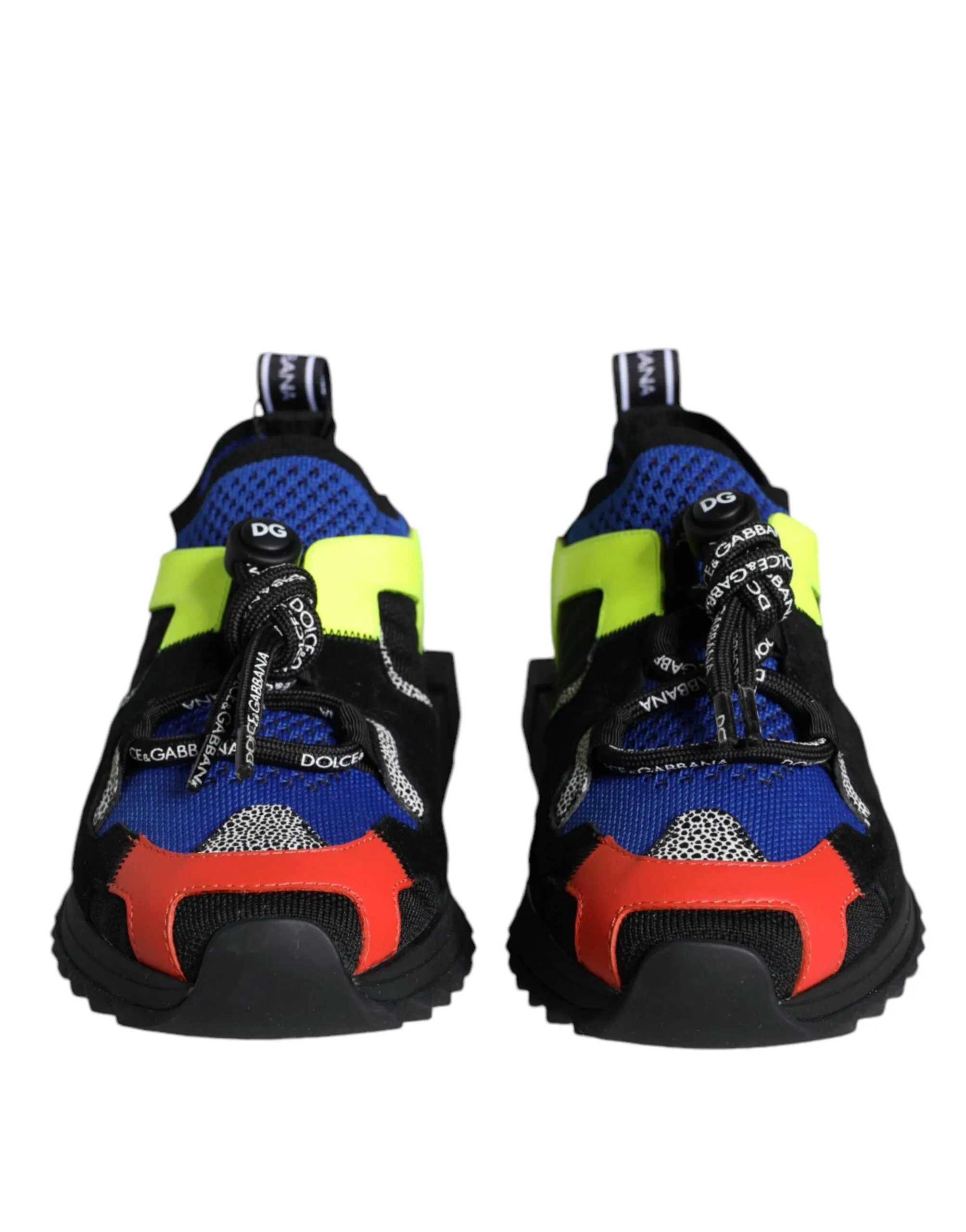 Dolce & Gabbana Multicolor Mesh Sorrento Trekking Sneakers Sko