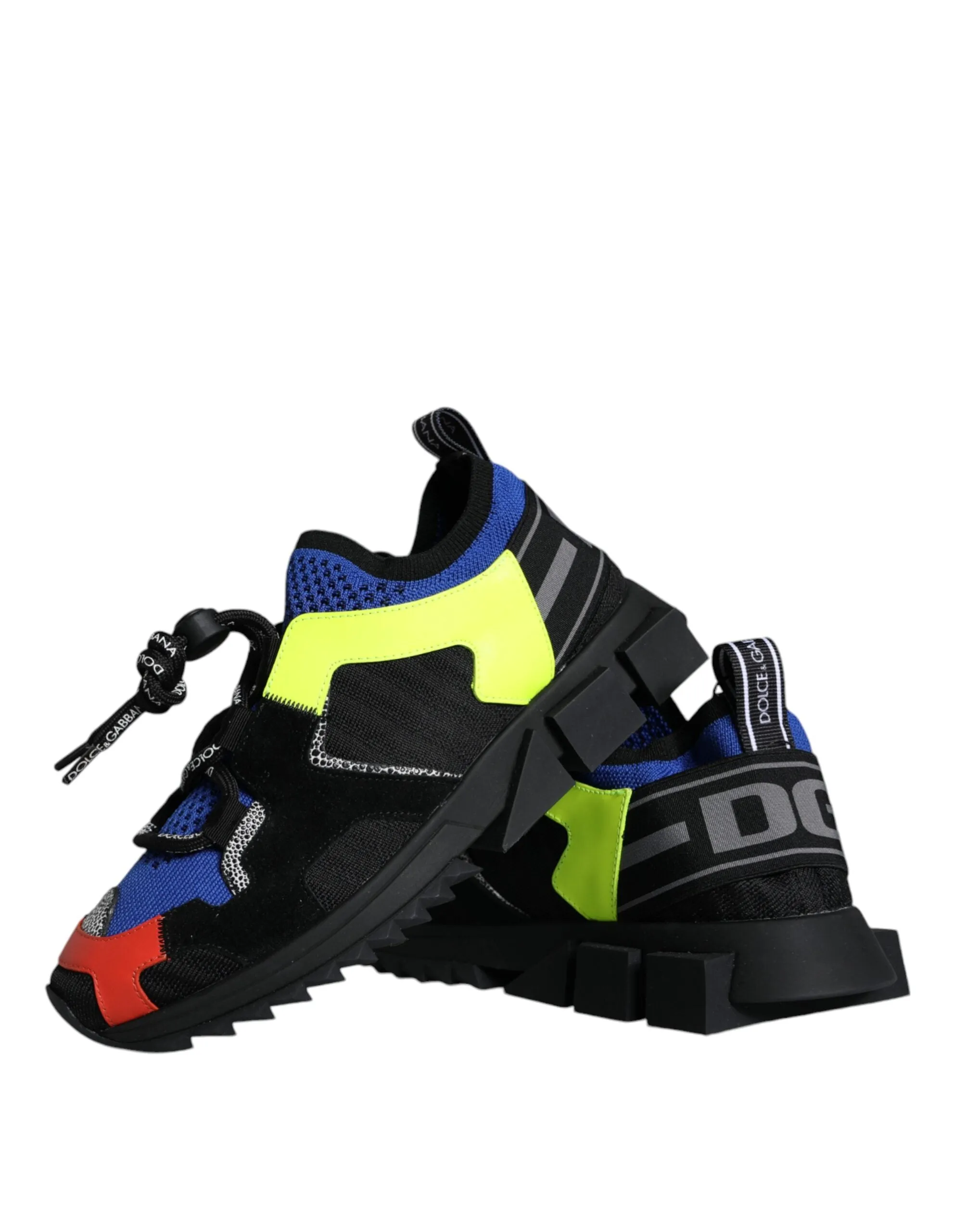 Dolce & Gabbana Multicolor Mesh Sorrento Trekking Sneakers Sko