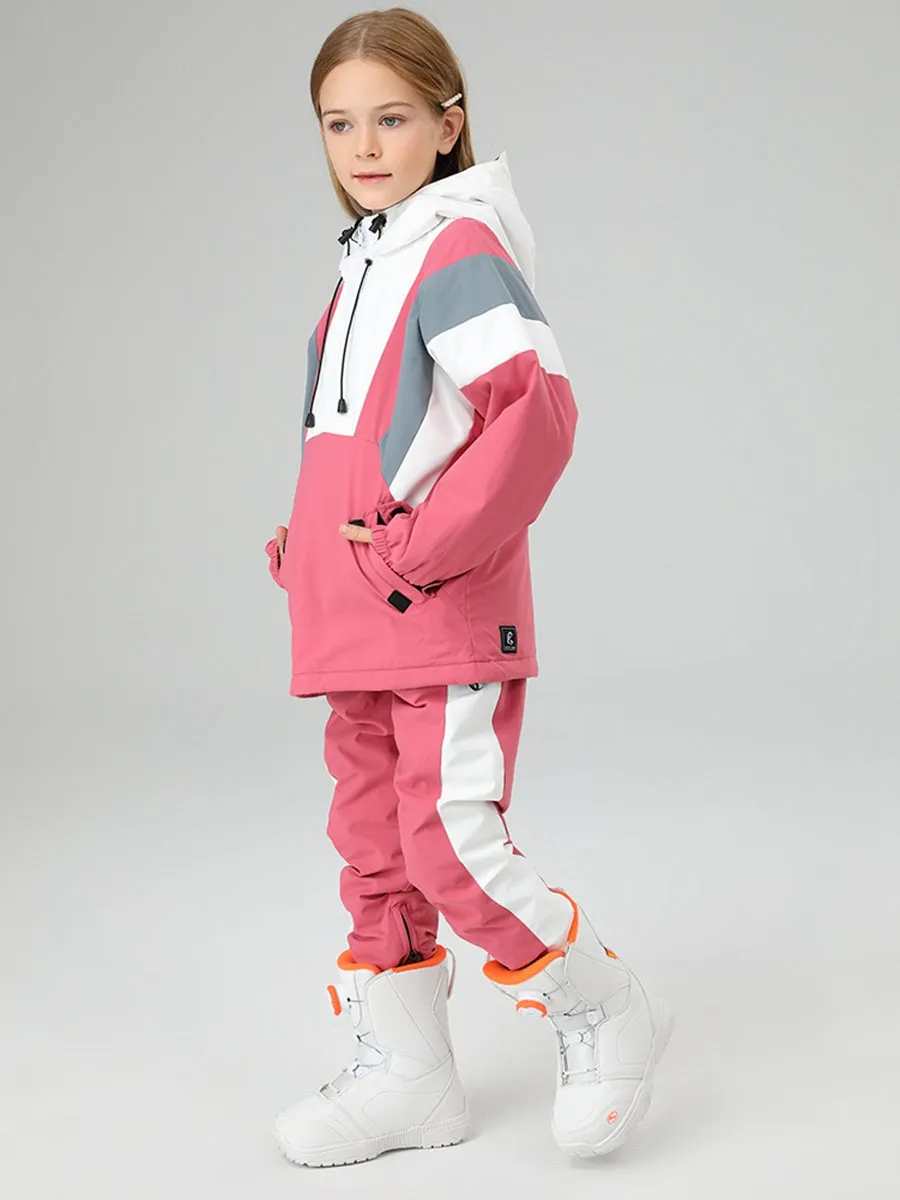Girls Insulated Stripe Snow Suit
