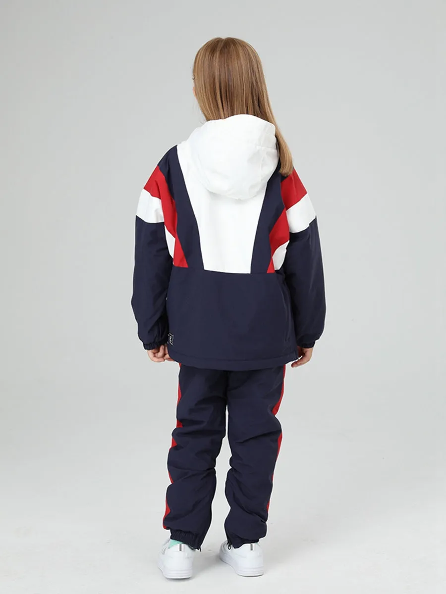 Girls Insulated Stripe Snow Suit