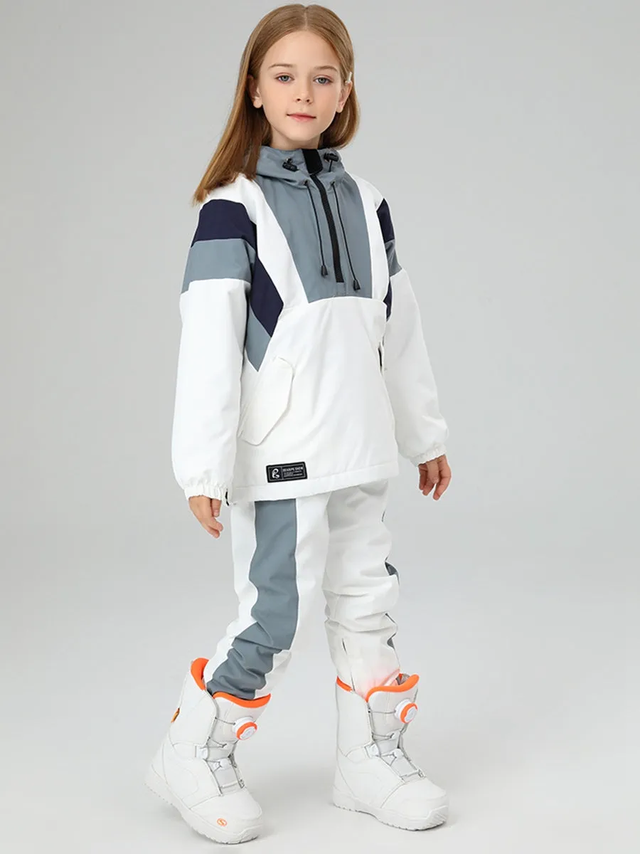 Girls Insulated Stripe Snow Suit