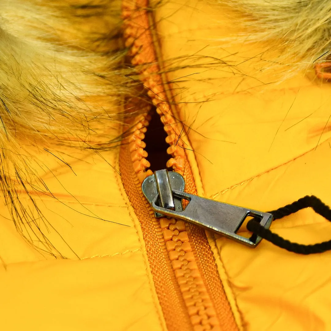 Imported Blonde Fur Hooded Women Gillet