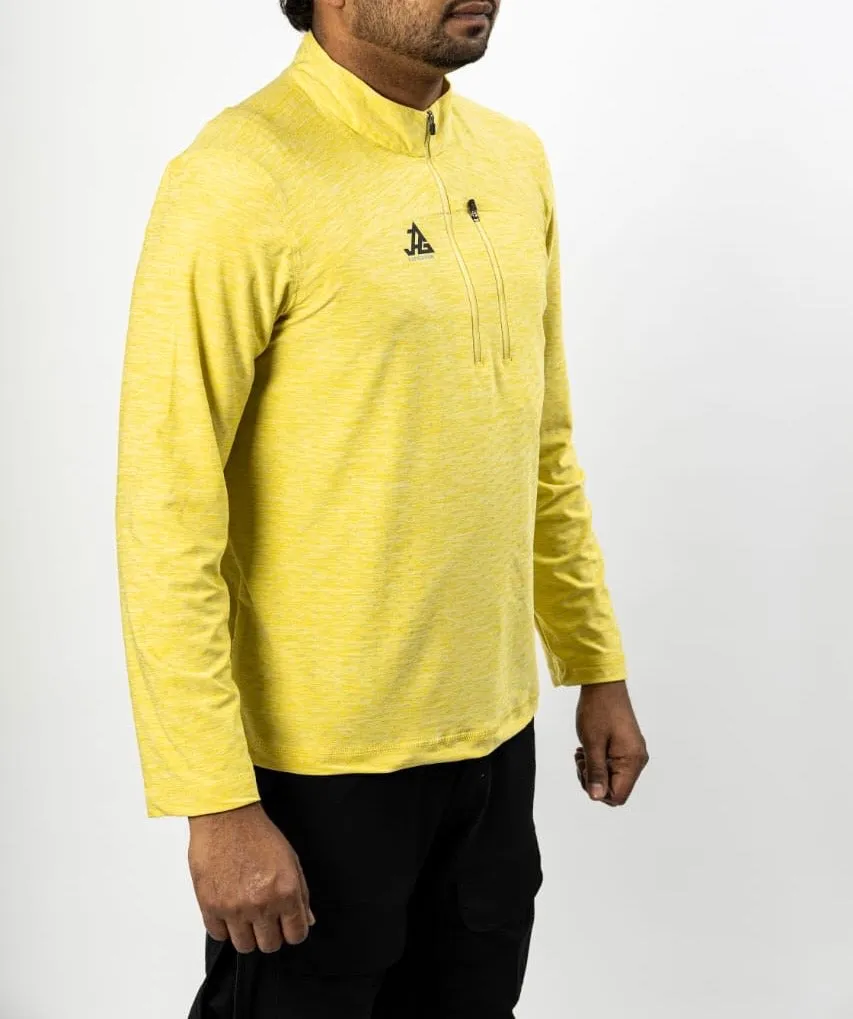 JAG Summit Seeker Series Full Sleeves Tshirt | UPF 50  Protection | Hiking Tshirt | Trekking Tshirt | Sunlight Yellow