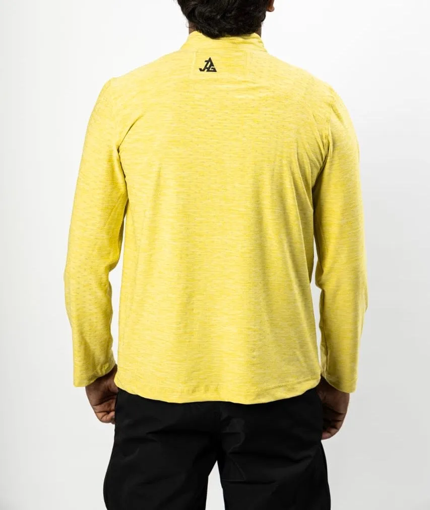 JAG Summit Seeker Series Full Sleeves Tshirt | UPF 50  Protection | Hiking Tshirt | Trekking Tshirt | Sunlight Yellow