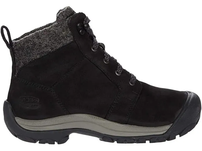 Keen Women's Kaci II Winter Mid Waterproof Boots- Black/ Steel Grey