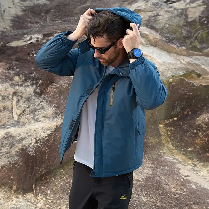 Men's Winter Coats Ski Snow Rain Jackets Water Resistant with Hood Warm Fleece Parka Hiking Fishing Work