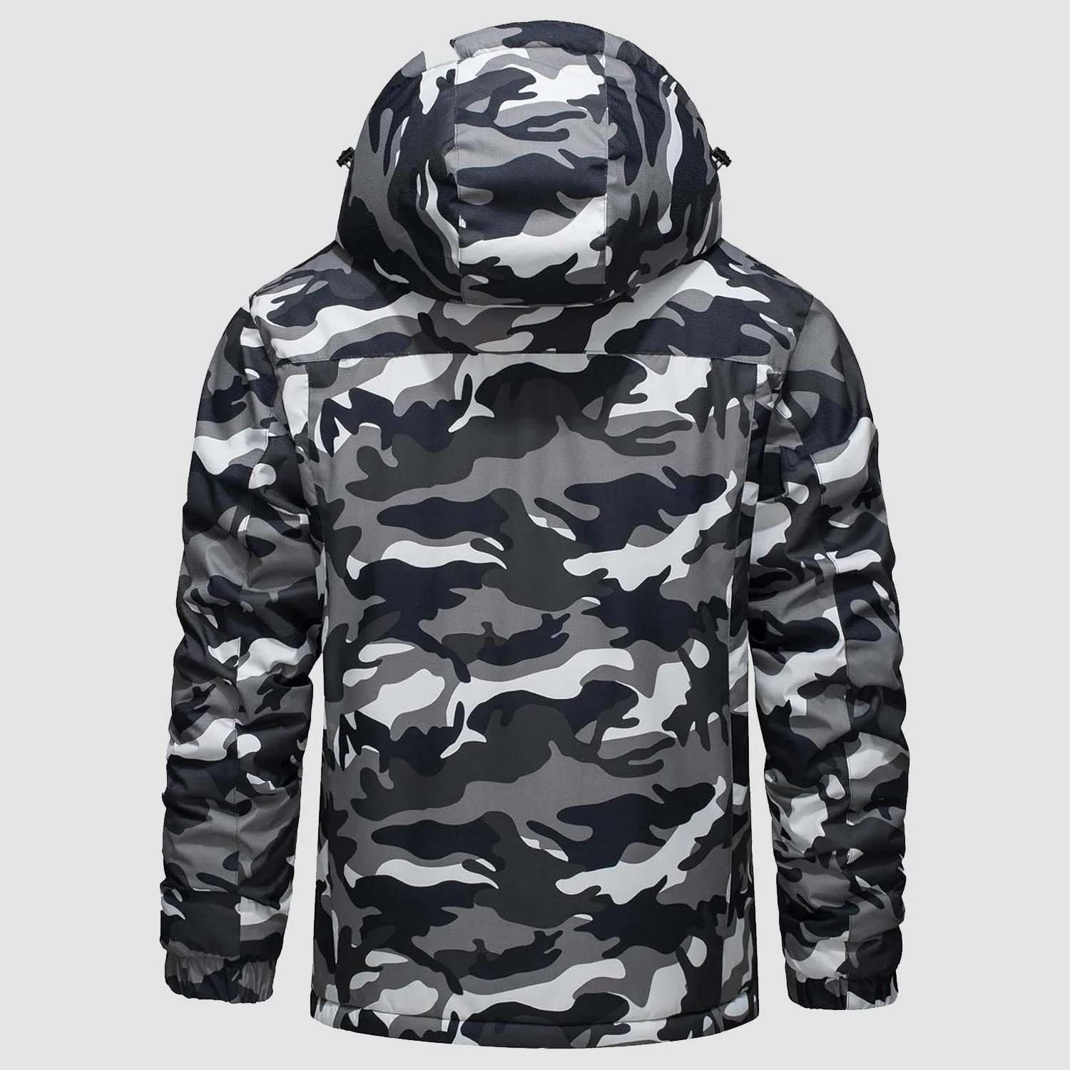 Men's Winter Coats Ski Snow Rain Jackets Water Resistant with Hood Warm Fleece Parka Hiking Fishing Work