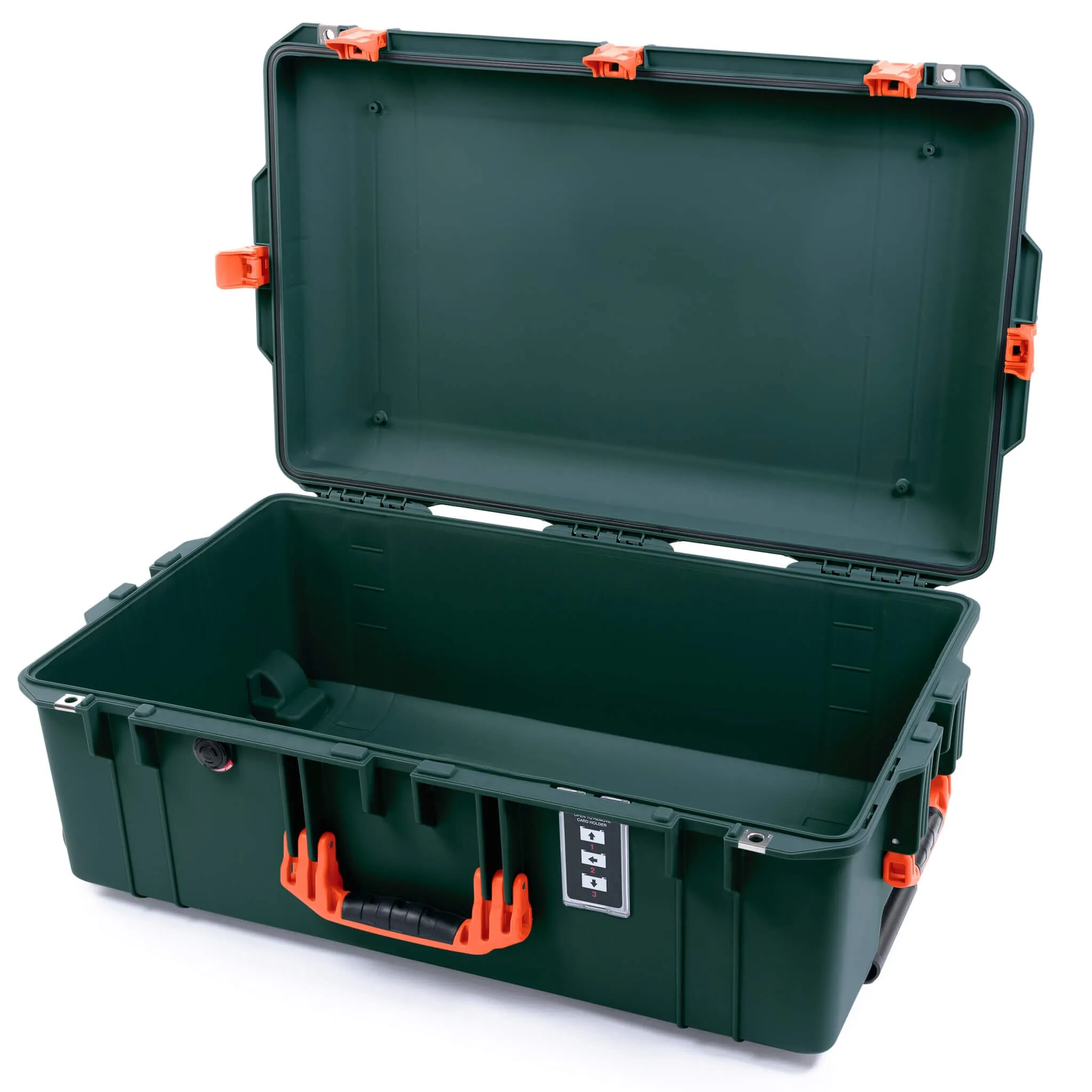Pelican 1595 Air Case, Trekking Green with Orange Handles & Latches