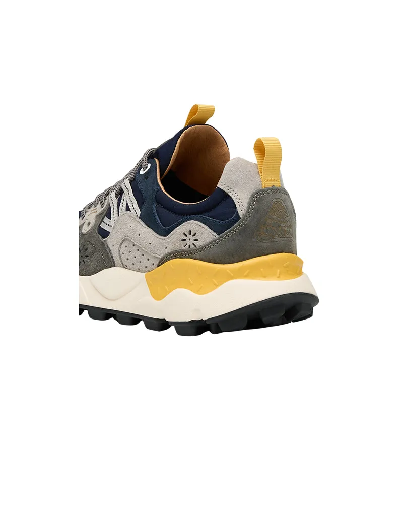 SNEAKERS UOMO "YAMANO 3 MAN" BLU GRIGIO GIALLO