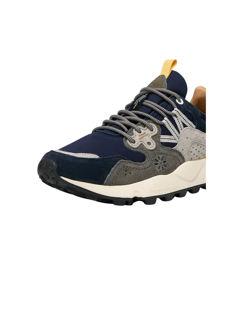 SNEAKERS UOMO "YAMANO 3 MAN" BLU GRIGIO GIALLO