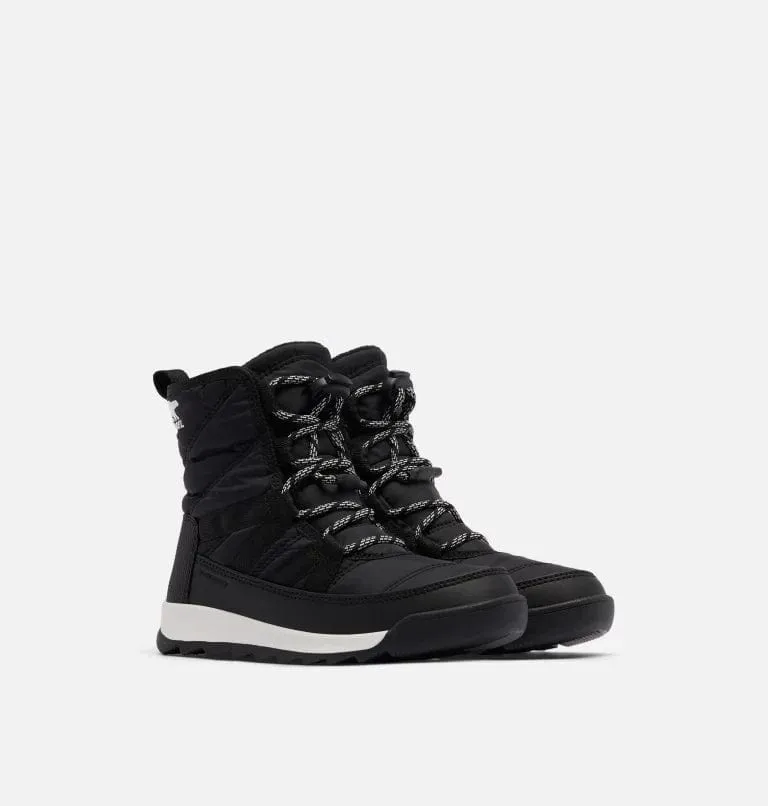Sorel Kids Whitney ll Short Lace Waterproof Boots- Black