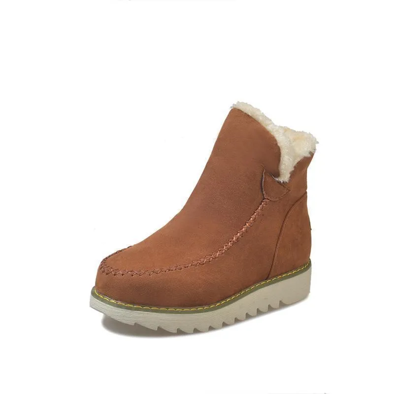 Women Solid Color Warm Winter&Snow Boots